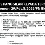 relaas Andi Kurniawan Panggilan ke 1